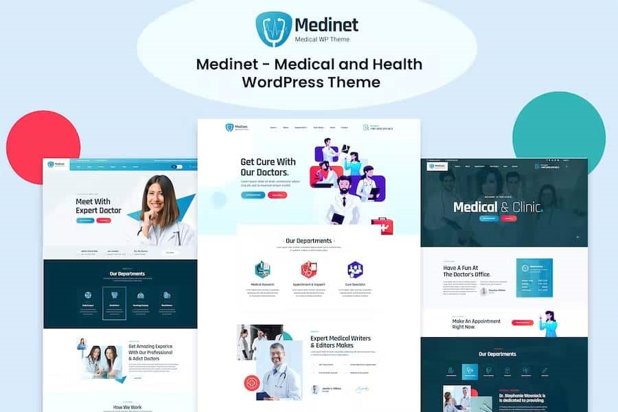 MEDINET – MEDICAL AND HEALTH WORDPRESS THEME +RTL